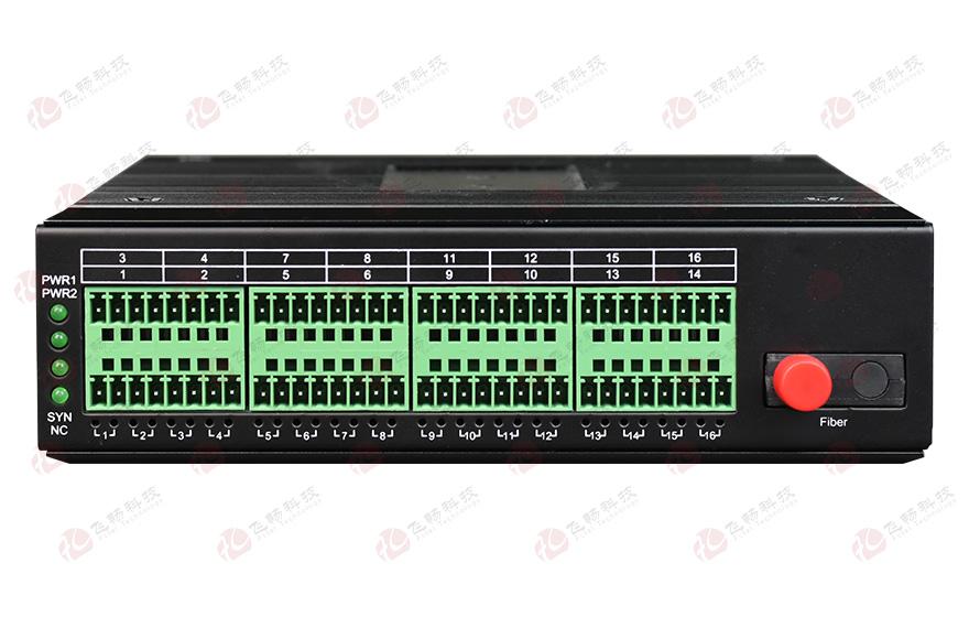 飛暢科技-1-16路工業(yè)軌式串口光貓